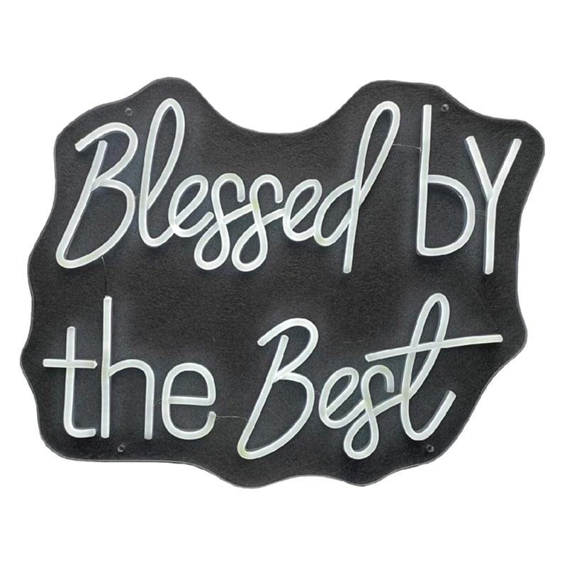 Blessed by the Best Neon Sign - 20
