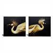 Golden Majesty Crane Pair Canvas Wall Art - 78