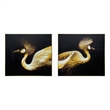 Golden Majesty Crane Pair Canvas Wall Art - 78
