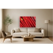 Chinese Flag Frameless Tempered Glass Wall Art - 60