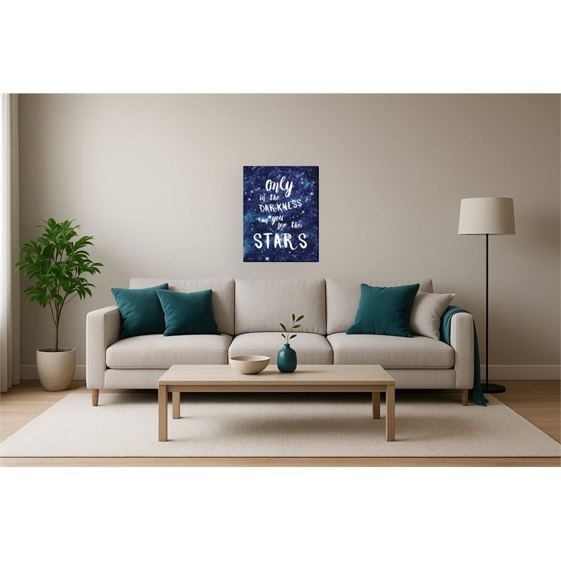 Starlit Wisdom Cosmic Quote Canvas Wall Art - 24