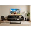 New Orleans Trolly Frameless Tempered Glass Wall Art - Multicolor
