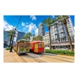 New Orleans Trolly Frameless Tempered Glass Wall Art - Multicolor
