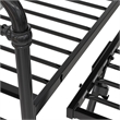Nest & Rest Full Size Metal Daybed with Twin Size Pop Up Trundle Bed in Black