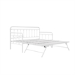Nest & Rest Twin Metal Daybed with Twin Pop Up Trundle Bed in White