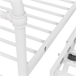 Nest & Rest Twin Metal Daybed with Twin Pop Up Trundle Bed in White