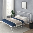 Nest & Rest Twin Metal Daybed with Twin Pop Up Trundle Bed in White