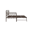 Nest & Rest Twin Metal Daybed with Twin Pop Up Trundle Bed in Bronze