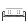 Nest & Rest Twin Metal Daybed with Twin Pop Up Trundle Bed in Bronze
