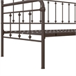 Nest & Rest Twin Metal Daybed with Twin Pop Up Trundle Bed in Bronze