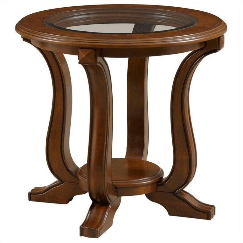 Broyhill Lana Round End Table in Cherry - 3459-002