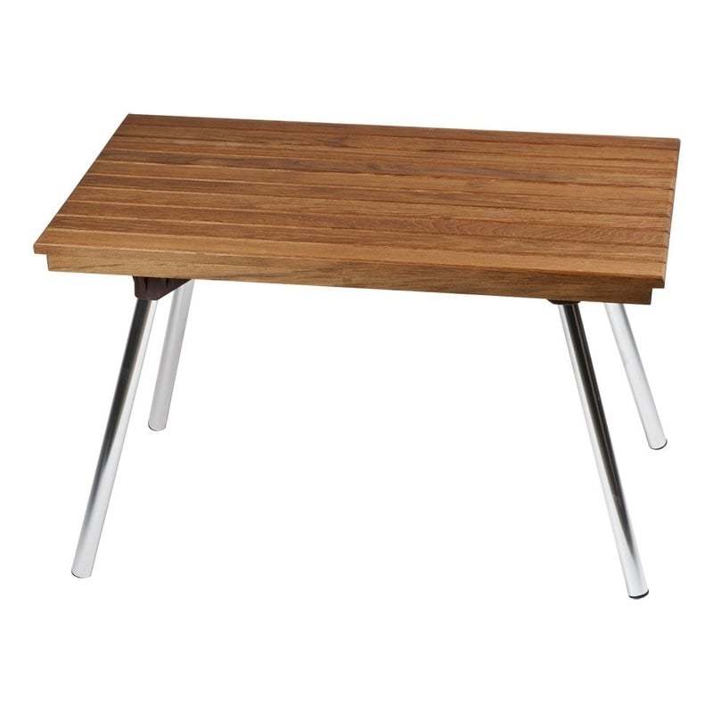 Teakworks4u Teak Wood Bench with Aluminum Folding Legs
