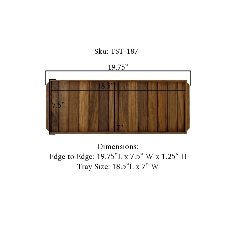 Teakworks4u Teak Serving Tray in Teak