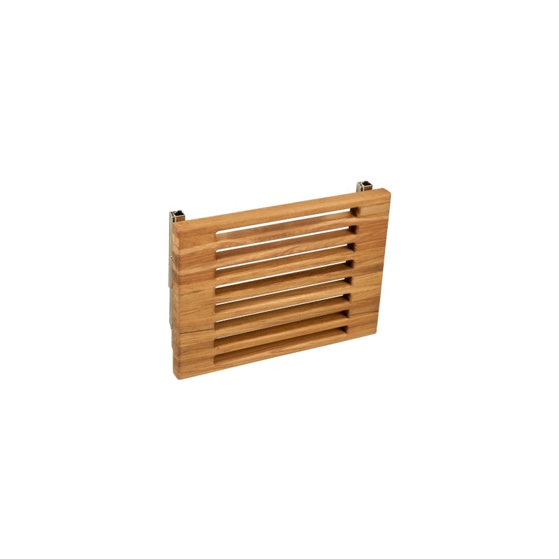 Teakworks4u Wall Mount Fold Shower Bench with Slats in Teak