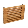 Teakworks4u Wall Mount Fold Shower Bench with Slats in Teak