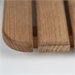 Teakworks4u Shower Mat Finished with Rounded Corners in Teak
