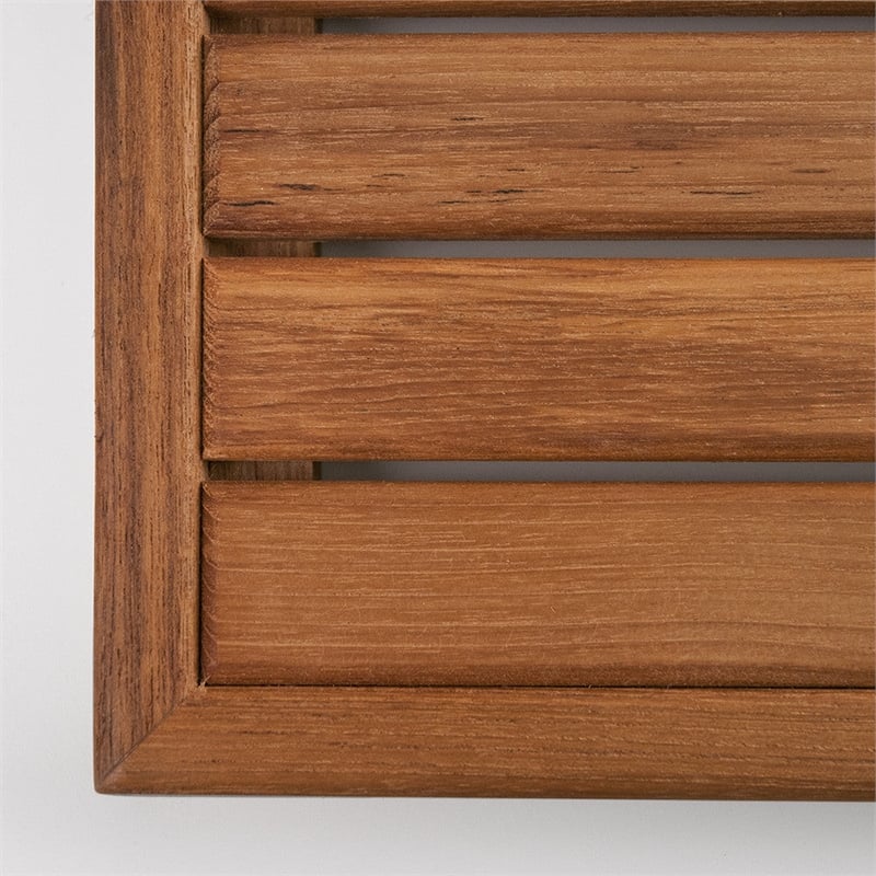 Teakworks4u Mat with a Narrow Frame in Teak
