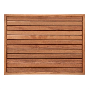 Teakworks4u Mat with a Narrow Frame in Teak