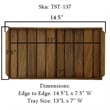 Teakworks4u Teak Serving Tray in Teak