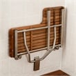 Teakworks4u ADA Compliant Left Hand Wall Mount Bench in Teak
