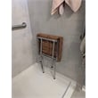Teakworks4u ADA Compliant Shower Bench w Legs in Teak