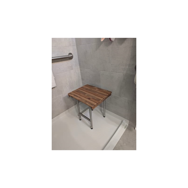 Teakworks4u ADA Compliant Shower Bench w Legs in Teak
