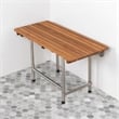 Teakworks4u ADA Compliant Shower Bench w Legs in Teak