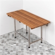 Teakworks4u ADA Compliant Shower Bench w Legs in Teak