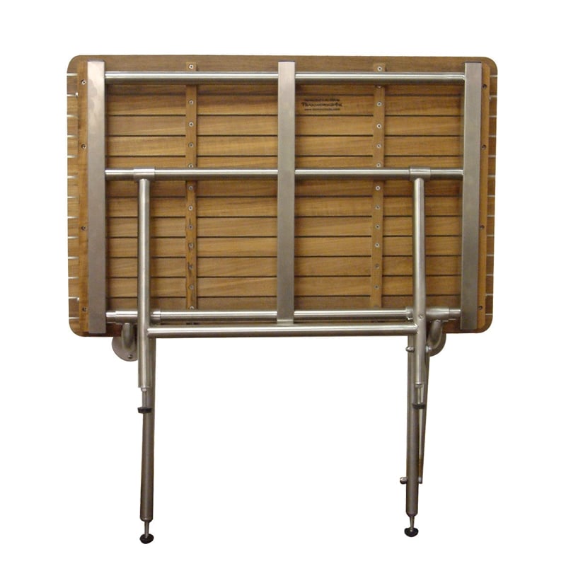 Teakworks4u ADA Compliant Shower Bench w Legs in Teak