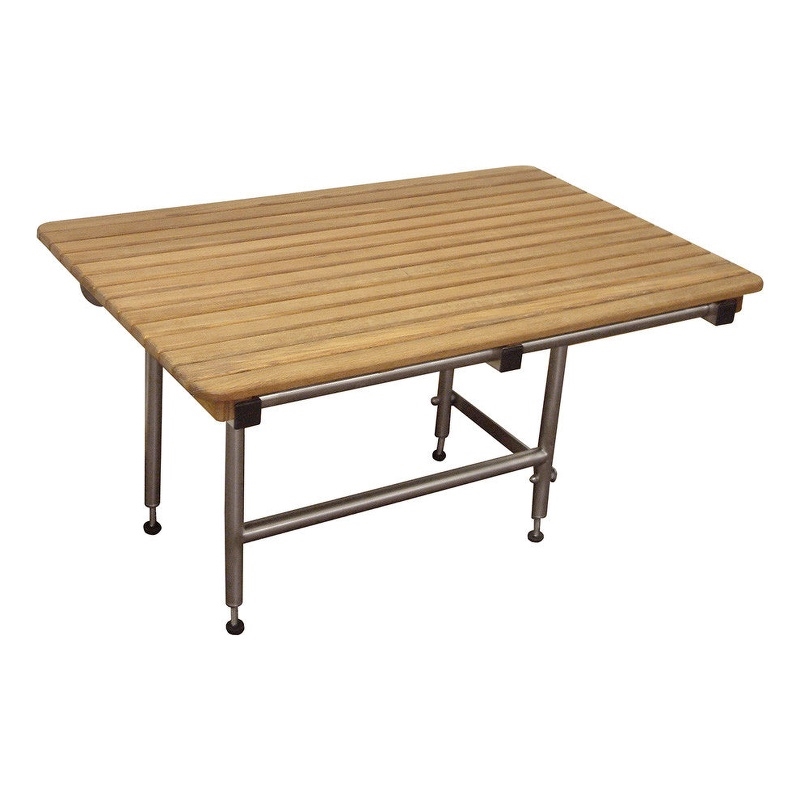 Teakworks4u ADA Compliant Shower Bench w Legs in Teak