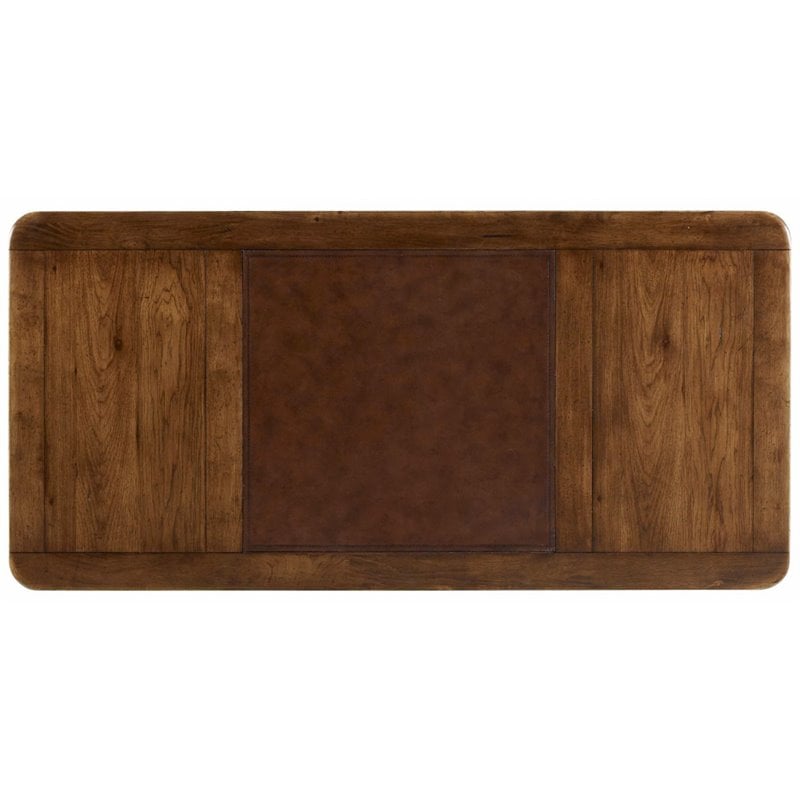 Archivist Executive Wood Desk in Pecan Brown Finish by Hooker Furniture