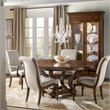 Hooker Furniture Archivist Upholstered Dining Arm Chair in Pecan