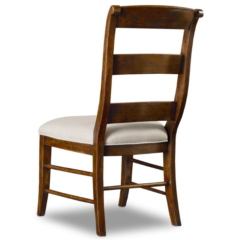 Hooker Furniture Archivist Armless Dining Chair in Pecan