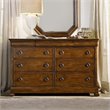 Hooker Furniture Archivist 9 Drawer Dresser in Pecan