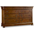 Hooker Furniture Archivist 9 Drawer Dresser in Pecan