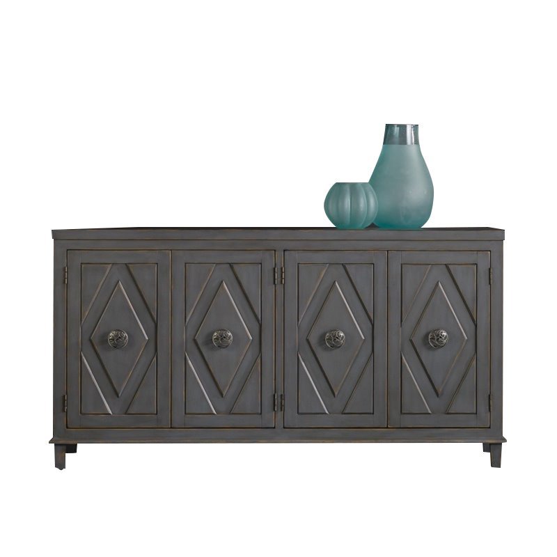 Hooker Furniture Melange Raellen Console Table in Gray