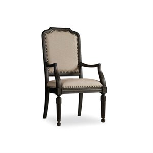 Hooker Furniture Corsica Upholstered Side Chair in Dark Wood