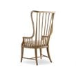 Hooker Furniture Sanctuary Tall Spindle Dining Arm Chair in Medium Wood