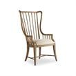 Hooker Furniture Sanctuary Tall Spindle Dining Arm Chair in Medium Wood