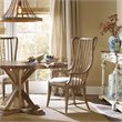 Hooker Furniture Sanctuary Tall Spindle Dining Arm Chair in Medium Wood