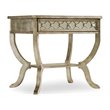 Hooker Furniture Sanctuary 1-Drawer Bedroom Nightstand in Silver Wood