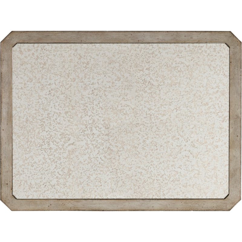 Hooker Furniture Sanctuary 1-Drawer Bedroom Nightstand in Silver Wood