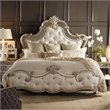 Hooker Furniture Sanctuary Upholstered California King Bed in Silver