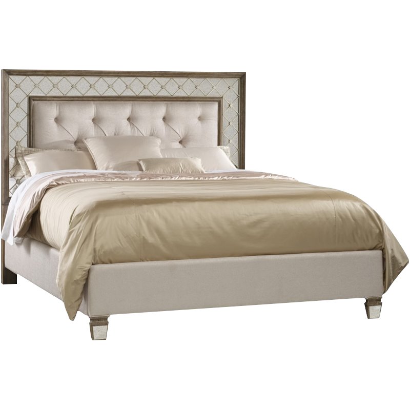 Hooker Furniture Sanctuary Tufted California King Mirrored Panel Bed