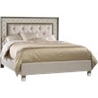Hooker Furniture Sanctuary Tufted California King Mirrored Panel Bed