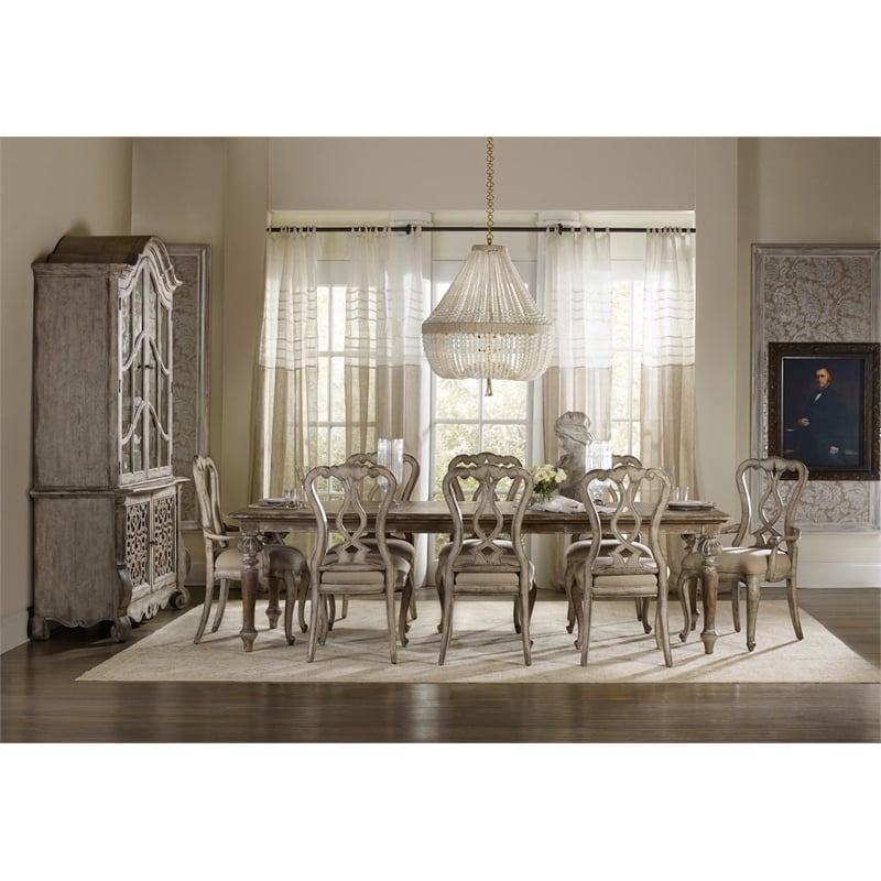 Hooker Furniture Chatelet Extendable Leg Dining Table - Caramel Froth Wood Grain