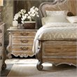 Hooker Furniture Chatelet 3 Drawer Wood Nightstand in Caramel Froth