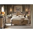 Hooker Furniture hatelet King Wood Panel Bed in Caramel Froth