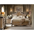 Hooker Furniture Chatelet King Wood Panel Bed in Caramel Froth