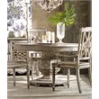 Hooker Furniture Chatelet Round Wood Extendable Dining Table in Vintage White